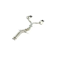 RVE Audi SQ5 B8/B8.5 3.0T 2016-2024 Garansi 3 Tahun Pipa Knalpot Stainless Steel dengan Katup Peredam Suara Tebal 1.5mm Poles Cermin OEM