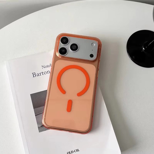 Funda transparente magnética antiamarilleo de respuesta rápida para iPhone 17 Pro Max, funda roja cereza para iPhone 18 - Product Image 6