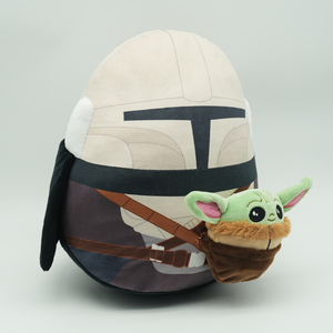 Produit pour le masque de casque de Din Djarin <span class=keywords><strong>Mandalorian</strong></span>, jouet en peluche Grogu avec rembourrage en coton PP, unisexe - Product Image 3