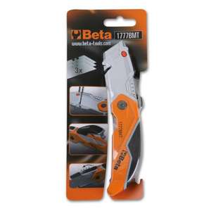 BETA - 017770050 Couteau pliable à lame trapézoïdale (multi-pack) - EAN 8014230696201 COUTEAUX ET COUTEAUX - Product Image 2