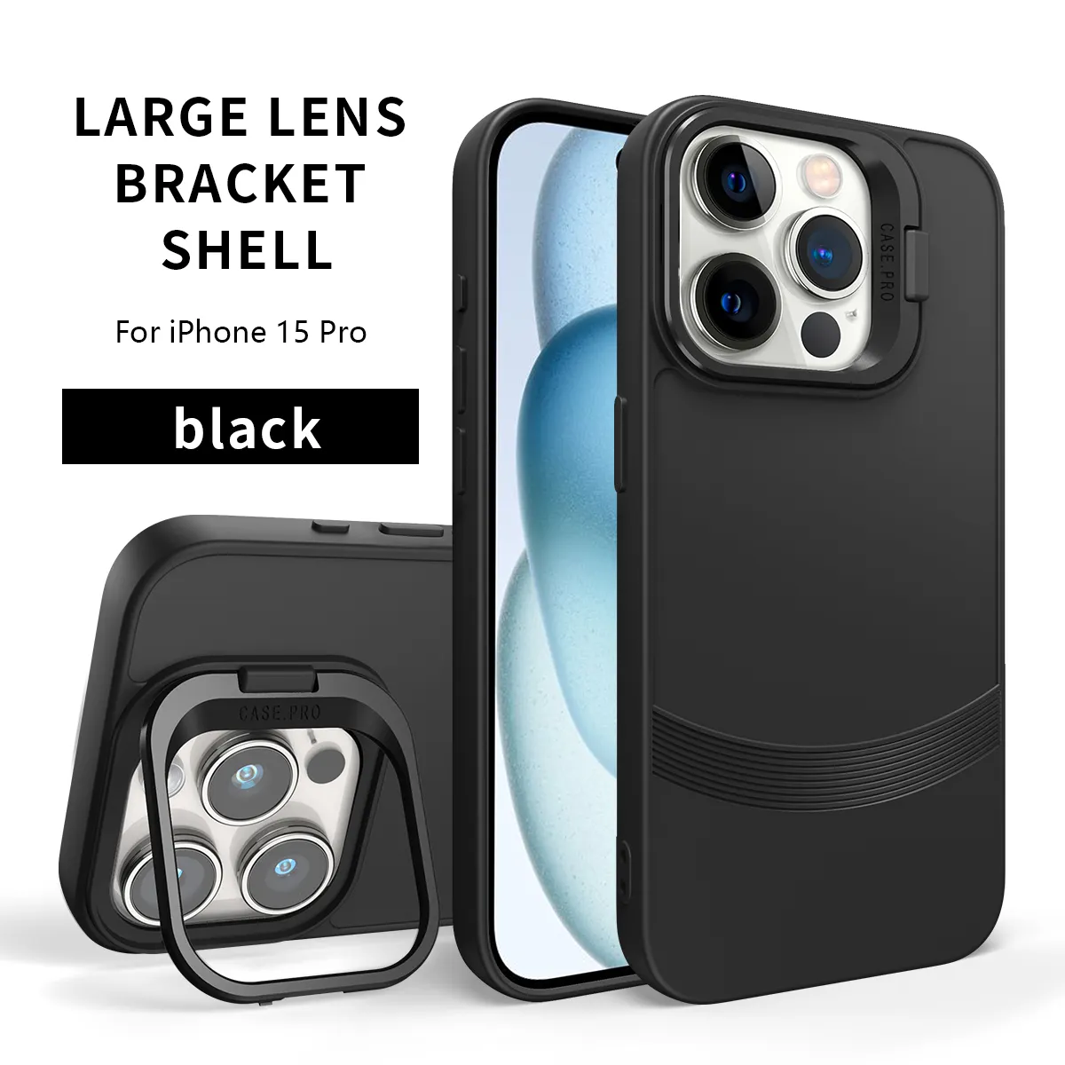 For Samsung S24 Ultra S23 Plus A55 A35 A15 A05 A05S A25 A04S A13 Cover Camera Lens Bracket Ring Stand design mobile phone case