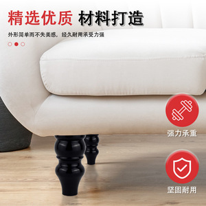ขาเฟอร์นิเจอร์ไม้มะระเท้าสีดำทนทานสำหรับเตียงดีไซน์แบบดั้งเดิม - Product Image 3