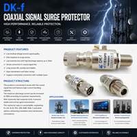Protector de Sobretensión Coaxial DK-FN 30kA, Protector de Señal Coaxial de Baja Pérdida de Inserción, SPD