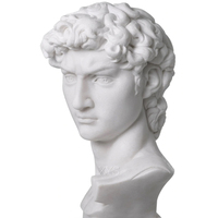 Buste de David en marbre sculpté à la main, design européen moderne et naturel, pour usage intérieur et en villa