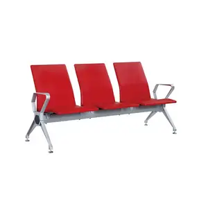 공장 도매 3 seater 응접 chairno 접힌 pu 플라스틱 병원 기다리는 의자