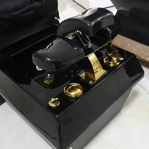 Hot Bán Sang Trọng Vàng <span class=keywords><strong>Massage</strong></span> Móng Chân Ghế Acrylic Cơ Sở Điện Xếp Cống Bơm Cho Tiệm Làm Móng Tay - Product Image 4