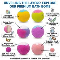 Lot de 12 bombes de bain personnalisables avec logo, parfum pêche, lys et menthe, pour une peau douce et un bain relaxant – Coffret cadeau