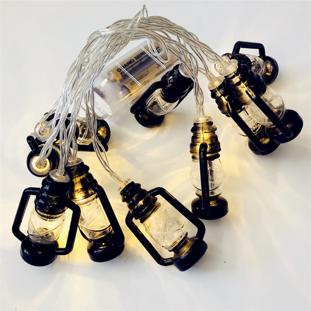 American Retro Country Kerosene Chandelier Creative Balcony Lamps Nostalgic Lantern Kitchen Decorative Led Pendant Light