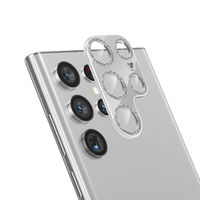 Film protecteur d'écran en verre trempé pour appareil photo de téléphone, couleur scintillante tendance, 9H anti-rayures, pour Samsung S24 S25 S26 Ultra Plus