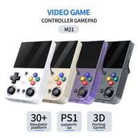 Console de Jeux Portable M21 avec Écran IPS de 3,5 Pouces, Mini Consoles de Jeux Portables, Jeux Vidéo Classiques PS-3, Nombreux Simulateurs, Joueurs de Jeux