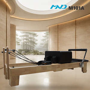 Cama de Pilates Comercial de Madera de Caucho para Entrenamiento de Core, Equipo de Gimnasio MND Fitness, Equipo de Entrenamiento de Pilates para Gimnasios Comerciales de Uso Pesado - Product Image 1