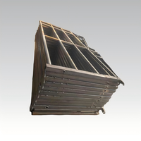 Poteaux de construction métalliques sur mesure de qualité export en acier BX, avec pliage et revêtement en poudre