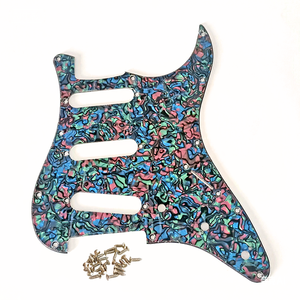 Nhiều màu chống xước tấm bìa trước cho guitar điện dây vuông biểu tượng tùy chỉnh <span class=keywords><strong>Pickguard</strong></span> trong vật liệu nhựa - Product Image 6