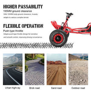 Châssis surélevé, protection de <span class=keywords><strong>cage</strong></span> de sécurité, adapté aux surfaces de route en gravier et en boue, exploration en plein air, karting tout-terrain à essence - Product Image 4