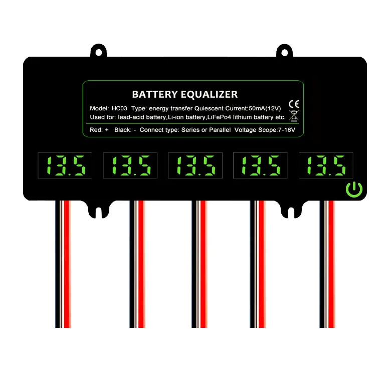 ANGUI saklar LED baterai Equalizer baterai, HC01 HC02 HC03 24V 48V 60V layar LED penyeimbang tegangan aktif Li li-ion Lead