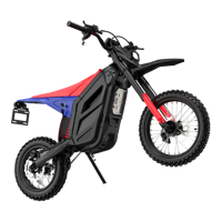 Moto électrique tout-terrain pour adultes 1500W à moteur central 48V 27Ah, roues F14 R12 pouces, 60km/h, autonomie 40km, cyclomoteur électrique, vente en gros