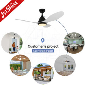 Ventilateur de plafond 1stshine, moteur DC efficace, ventilateur de plafond en plastique de couleur OEM avec télécommande - Product Image 5