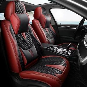 Housses de siège auto universelles entièrement couvrantes en cuir Nappa durable pour 90% des berlines et SUV, lot de 8 couleurs, comprenant les housses avant et arrière - Product Image 1