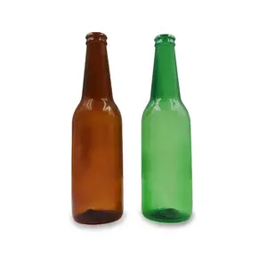 Garrafa decorativa de vinho e cerveja, garrafa de plástico de 330ml para decoração de bar