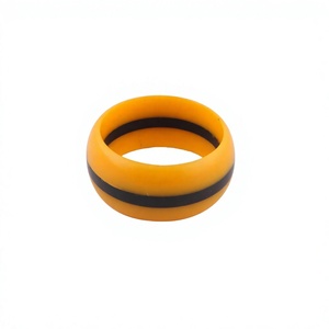 Nouveau bracelet en résine bleu et jaune mignon, unisexe, design fantaisie unique, style décontracté et sportif, bijoux tendance pour mariages et fêtes - Product Image 3