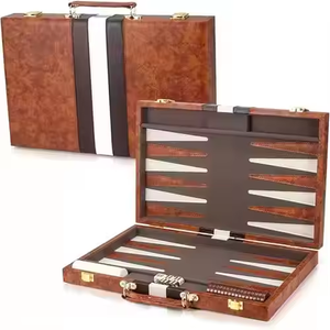 Il miglior Set di Backgammon di lusso portatile in pelle PU <span class=keywords><strong>da</strong></span> 11 15/17 5 pollici per il classico gioco <span class=keywords><strong>da</strong></span> <span class=keywords><strong>tavolo</strong></span> per famiglie - Product Image 6