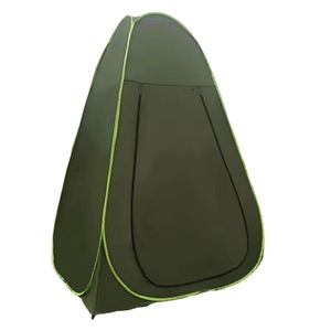 Carpa de ducha exterior azul 210D, cubierta impermeable portátil para baño, para camping y uso doméstico - Product Image 5