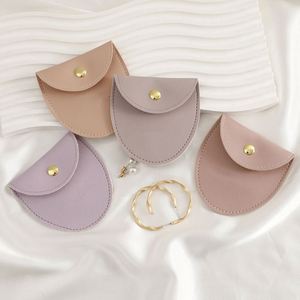 <b>Mini</b> Ring Organizer Simple Jewelry Storage Bag Microfiber Travel Storage <b>Pouch</b> for Earring Jewelry - Product Image 2