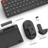 Kablosuz oyun dos dos Combos oyun klavye ve fare RGB arkadan aydınlatmalı mekanik oyun klavye kiti bilgisayar PC Laptop için