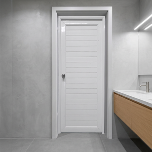 Caldo-vendita di stile moderno prezzo di fabbrica Upvc PvC porta prezzo di plastica porta per il bagno prezzo - Product Image 1