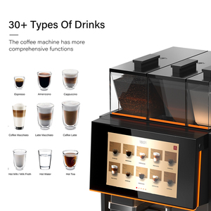 เครื่องชงกาแฟอัตโนมัติเชิงพาณิชย์ หน้าจอสัมผัสเต็มรูปแบบ สำหรับธุรกิจ - Product Image 4