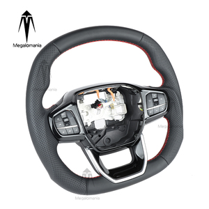 พวงมาลัยหุ้มหนังแท้แบบสั่งทำพิเศษ เหมาะสำหรับ Ford Transit Tourneo C-MAX Kuga St V348 Mk8 ปี 2018 2019 2023 <span class=keywords><strong>2021</strong></span> 2022 - Product Image 3