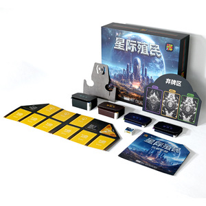Jeu de société personnalisé complet avec cartes, jetons et manuel pour 2 à 10 joueurs, coins carrés, source Guangzhou - Product Image 1