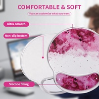 Tapis de souris en cristal de dessin animé ambre Kawaii tapis de souris transparent pour clavier tapis de souris transparent tapis de souris de jeu pour bureau à domicile
