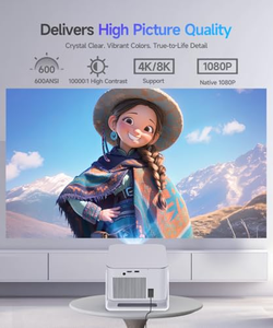 Projecteur intelligent 8K Android TV 14, projecteur de cinéma, projecteur portable 4K mini 8K vidéo 1080p, projecteur de cinéma maison - Product Image 4