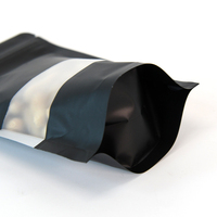 Sachet refermable coloré à fermeture éclair avec fenêtre, personnalisable avec logo, réutilisable, pour emballage alimentaire de détail – Vente directe usine