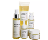 Soins de la peau de marque privée Ensemble de soins de la peau au curcuma Fabricant de cosmétiques naturels Produit de soin du visage anti-acné blanchissant
