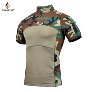 Camiseta Táctica de Manga Corta de Poliéster y Algodón de Alta Calidad a Precio Económico, Uniforme Táctico para Actividades al Aire Libre - Product Image 3