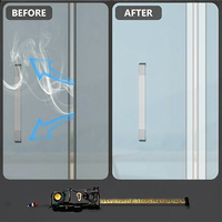 Bande d'étanchéité en silicone en forme de T personnalisée Cuishi, résistante à l'usure, anti-insectes, pour portes et fenêtres, en caoutchouc noir/transparent/cristal