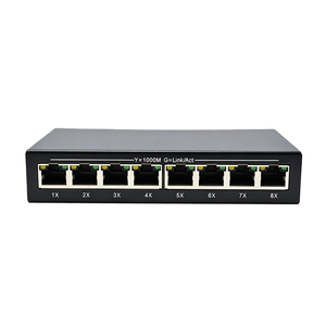 OEM Unmanaged <b>Ethernet</b> <b>Switch</b> RJ45 8-Ports 10/100/1000Mbps Full Gigabit IP Camera Network Support 1000M DATA QoS 32G Capacity - Product Image 2