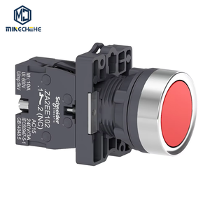 New and Original XA2 Series Complete Push <b>Button</b> XA2EA41 XA2EA42 XA2EA45 Red Spring Return Flat Plastic <b>Button</b> - Product Image 1