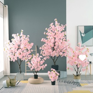 FL-062 Tầng-đứng nhân tạo Cherry & Peach Blossom <span class=keywords><strong>Tree</strong></span> nhỏ sakuratree cho phòng khách trang trí - Product Image 2