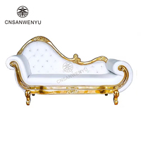 Chaises Trônes Royales à Dossier Haut - Sièges de Banquet de Qualité Commerciale Or et Blanc pour Hôtels de Luxe, Mariages Royaux et Galas