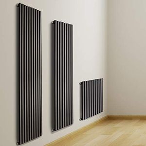 Radiador de Pared Vertical Ovalado de Acero, Antracita, Ahorro de Energía, Sistema HVAC para Hospitales y Escuelas, 5025 O, OEM - Product Image 1