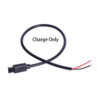 Cable de Carga USB C 5V 3A 15W 22AWG Macho Hembra Tipo C 2 Núcleos de Cable Desnudo con Extremos Abiertos para Instalación DIY Conector USB C para Teléfono y Tablet