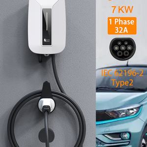Feyree EVSE Wallbox Chargeur de voiture électrique Stations de recharge de véhicules électriques Type2 32A 7KW Câble de charge rapide pour chargeur de voiture électrique - Product Image 6