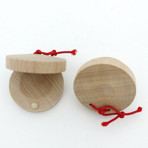 Castagnettes en bois pour enfants, instruments de percussion en gros, instruments de musique pour le jeu et l'apprentissage - Product Image 3