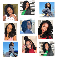 Extensions de cheveux synthétiques Spring Twist Ombre de 8 à 12 pouces, style Jamaican Bounce Fluffy Twist, pour tresses au crochet