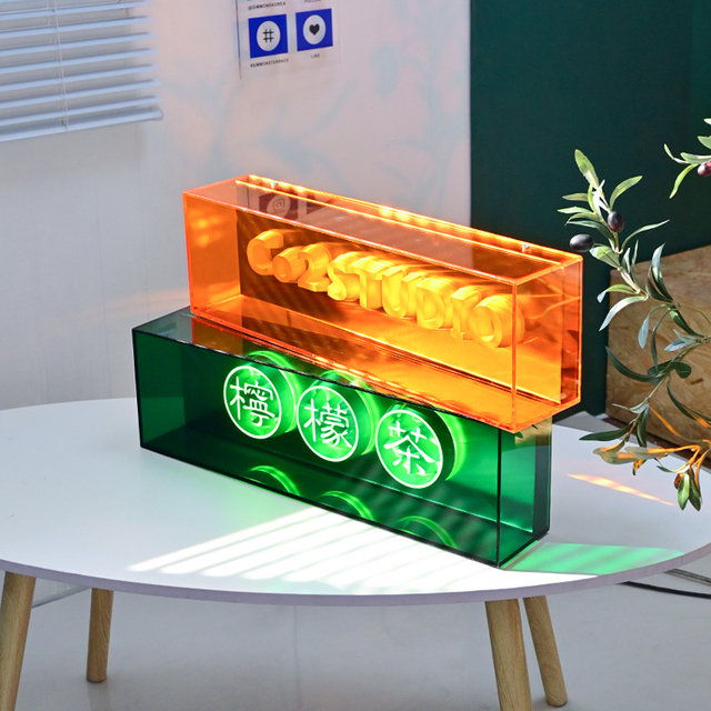3D Illuminated Letter Colour Light Box, Custom Light-emitting Signboard, Shop Sign Reminder Light Box