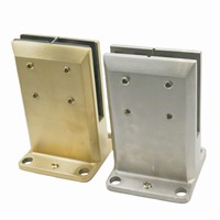 Support en verre robuste pour clôture de piscine, à double face, 180 degrés, 2205, à fixation au sol, pour garde-corps carré