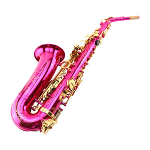 Sassofono Contralto Rosa Pesca in Ottone Laccato Eb-Gold, Strumento Professionale a Fiato con Custodia, Resistente alla Ruggine - Product Image 2